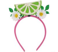 PETSTIBLE Bandeau Tropical Luau Flamant Rose Palmier Plage Décor | Bande élastique douce, adaptée pour les adultes et les enfants, design antidérapant, base en plastique
