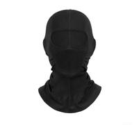 PETSTIBLE Cagoule légère avec ventilation en maille pour moto, course à pied, bouclier respirant, cache-cou, unisexe, 34 x 38 cm, Noir , 34*38cm