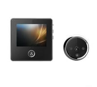 PETSTIBLE Caméra de sonnette vidéo sans fil, judas numérique intelligent avec écran LCD de 7,6 cm, grand angle de 120 degrés, enregistrement automatique