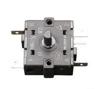 PETSTIBLE Interrupteur de vitesse pour chauffage électrique, accessoires de chauffage et de four, interrupteur de réglage de vitesse à 3 broches 5 broches (5 emplacements)