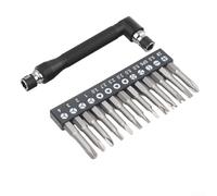PETSTIBLE Jeu de tournevis de forme spéciale, embouts en chrome vanadium de 50 mm avec poignée de type L pour vis cruciformes triangulaires Y U (lot de 14)