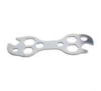 PETSTIBLE Mini clé hexagonale plate robuste en acier 10 en 1 pour réparation avec gamme de tailles de 8 à 17 mm pour un entretien facile