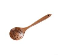 PETSTIBLE Vaisselle en bois, ustensiles de cuisine en bois, passoire, cuillère passoire