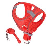 Pettarina pour chat | Poitrine réglable | Chats | Laisse polyvalente en polyester pour chatons et chiots, tailles XX-XL, couleurs noir/bleu/orange/rouge, idéale pour les excursions et les voyages