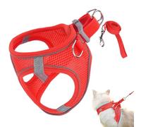 Pettarina pour Les Chats | Coffre Réglable | Chats | Laisse Polyvalente en Polyester pour Chatons Et Chiots, Tailles XX-XL, Couleurs Noir/Bleu/Orange/Rouge, Idéal pour Les Excursions Et Le
