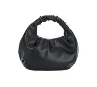 Pettata Petit sac à main besace chic avec poignée sur le dessus pour femme - En cuir synthétique souple, noir, Small