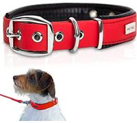 PetTec® Trioflex Collier pour Chien en Cuir - Confortable et Résistant pour Chiots et Chiens de Toutes Tailles - Collier Réglable pour Petit, Moyen et Grand Chien- Idéal pour la Chasse et le Quotidien