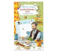 Pettersson und Findus. Familienkalender 2027: Liebevoll illustrierter Wandkalender mit 5 Spalten, Ferienübersicht, Feiertagen und Kalenderwochen.