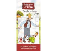 Pettersson und Findus Familienplaner 2027: Familienkalender mit dem beliebten Bilderbuch-Duo. Praktischer Wandkalender mit 5 Spalten. Liebevoll illustrierter Wandplaner für Familien.