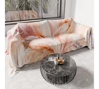 Petti Artigiani Italia - Housse de canapé en Microfibre 500 x 270 cm, Motif Palma poudré | Multifonction pour canapés, Couvre-lit et Couvre-Table | Serviette de Protection Lavable