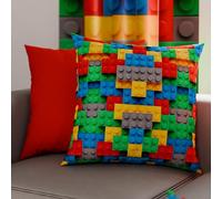 PETTI Artigiani Italiani - 2 Taies d’Oreiller 40x40 cm en Microfibre, Coussins Décoratifs Chambre, Salon, Lot de 2 Housses de Coussin, Taie Briques, 100% Made in Italy