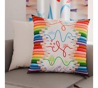 PETTI Artigiani Italiani - 2 Taies d’Oreiller 45x45 cm en Microfibre, Coussins Décoratifs Chambre, Salon, Lot de 2 Housses de Coussin, Taie Crayons, 100% Made in Italy