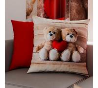 PETTI Artigiani Italiani - 2 Taies d’Oreiller 45x45 cm en Microfibre, Coussins Décoratifs Chambre, Salon, Lot de 2 Housses de Coussin, Taie Douceur, 100% Made in Italy