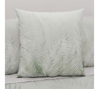 PETTI Artigiani Italiani - 2 Taies d’Oreiller 60x60 cm en Microfibre, Coussins Décoratifs Chambre, Salon, Lot de 2 Housses de Coussin, Taie Feuille Sauge, 100% Made in Italy