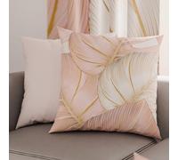 PETTI Artigiani Italiani - 2 Taies d’Oreiller 80x80 cm en Microfibre, Coussins Décoratifs Chambre, Salon, Lot de 2 Housses de Coussin, Taie Tropical Poudre O, 100% Made in Italy