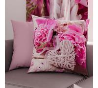 PETTI Artigiani Italiani - 2 Taies d’Oreiller 80x80 cm en Microfibre, Coussins Décoratifs Chambre, Salon, Lot de 2 Housses de Coussin, Taie Spring, 100% Made in Italy
