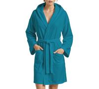 PETTI Artigiani Italiani Accappatoio Microfibra Peignoir Microfibre, Bleu Canard, XL Mixte