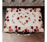 PETTI Artigiani Italiani Lot de Tissus de Cuisine, 100% Microfibre hypoallergénique, Floral 07, Coprifornello 46 x 70 m