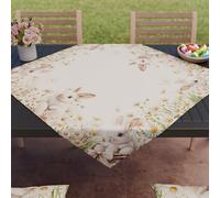 Petti Artigiani Italiani - Accessoires Textiles de Cuisine, pièce maîtresse de Pâques Moderne 90 x 90 cm en Microfibre, Nappe de Table élégante en Impression numérique 26 31, 100% fabriquée en Italie