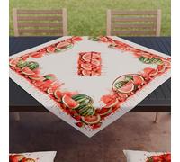 PETTI Artigiani Italiani - Accessoires Textiles de Cuisine, pièce maîtresse Moderne 90 x 90 cm en Microfibre, Nappe Centrale de Table élégante en Impression numérique pastèques, 100% fabriquée en