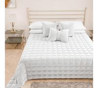 PETTI Artigiani Italiani - Couette Simple en Velours Doux et Chaud, Couette printanière Automne, Couvre-lit Simple, Blanc, 100% fabriqué en Italie