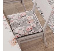 PETTI Artigiani Italiani - Lot de 6 Galettes de Chaise 40x40cm, Coussins de Chaises, Dessus de Chaise, Coussin de Chaise Intérieur et Extérieur avec Attaches, 100% Made in Italy