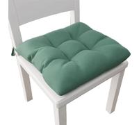 PETTI Artigiani Italiani - Coussins de Chaise de Cuisine, Lot de 6 galettes de Chaise, Housses de siège en Coton avec Attaches, Vert, 100% fabriqué en Italie