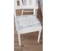 PETTI Artigiani Italiani - Coussins pour Chaise avec élastique de 2 pièces, Housses de Coussin en Microfibre, Housses de Chaise avec Ressort Motif Ancre, 100% Made in Italy