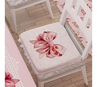 PETTI Artigiani Italiani - Coussins pour Chaise avec élastique de 6 pièces, Housses de Coussin en Microfibre, Housses de Chaise avec Ressort Motif Nœud Rose, 100% Made in Italy