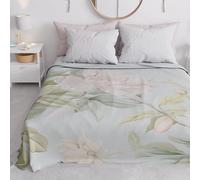 PETTI Artigiani Italiani - Couvre-lit Une Place et demie Printemps-été, Couverture légère Une Place et demie, Drap Housse de lit, Floral 172 100% fabriqué en Italie
