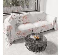 PETTI Artigiani Italiani - Couvre-Lit 220x250 cm Microfibre, Printemps Été, Parure de Lit Légère Double, Draps Une Personne Et Demie, Roses Rose, 100% Fabriqué en Italie
