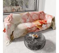 PETTI Artigiani Italiani - Drap de Protection en Microfibre Multi-Usage Anti-Taches 260x270 cm, Housse de Canapé, Couvre Lit, Couverture de Canape, Floral 25 20, 100% Made in Italy