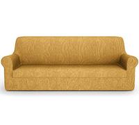 PETTI Artigiani Italiani - Housse de canapé 2 Places, Housse de canapé 2 Places Extensible, Doré, Tissu Jacquard, 100% Fabriqué en Italie