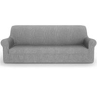 PETTI Artigiani Italiani - Housse de canapé 2 Places, Housse de canapé 2 Places Extensible, Gris, Tissu Jacquard, 100% Fabriqué en Italie