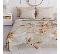 PETTI Artigiani Italiani - Couvre-lit Simple Printemps été, Couverture légère Simple, Drap de lit, Floral 12 100% fabriqué en Italie