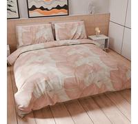 PETTI Artigiani Italiani - Housse de Couette 1,5 Place 200x200 cm (1 Taie 50x80 cm Incluse), Parure en Microfibre Imprimée Tropical Poudre O - Fabriqué en Italie