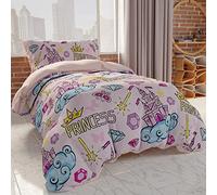 PETTI Artigiani Italiani - Housse de Couette 150 x 200, Housse de Couette Simple, Housse de Couette pour Fille, Housse de Couette pour Chambre d'enfant, 100% fabriqué en Italie