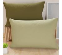 PETTI Artigiani Italiani - Lot de 2 Taies d'oreiller de Lit 70x50 cm, Housses de Coussin Unies Double Face Taupe Boue, Taie Oreiller 100% Microfibre Hypoallergénique