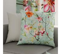 PETTI Artigiani Italiani - Lot de 2 Taies d'Oreillers 40x40 cm 100% Microfibre Hypoallergénique, Housse Oreiller Rectangulaire Printemps Vert d'eau, Paquet de 2, Fabriqué en Italie