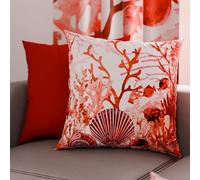 PETTI Artigiani Italiani - Lot de 2 Taies d'Oreillers 60x60 cm 100% Microfibre Hypoallergénique, Housse Oreiller Rectangulaire Corail Rouge, Paquet de 2, Fabriqué en Italie