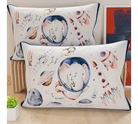 PETTI Artigiani Italiani - Lot de 2 Taies d'Oreillers 80x40 cm 100% Microfibre Hypoallergénique, Housse Oreiller Rectangulaire Enfants Garçon, Paquet de 2, Fabriqué en Italie