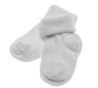 PETTI Artigiani Italiani - Lot de 6 Paires de Chaussettes d'Hiver pour Bébé en Coton Chaud 100% Fabriqué en Italie, Chaussettes pour Bébé, Blanc, 3 mois