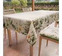PETTI Artigiani Italiani - Nappe Anti-Taches Carrée (140 x 140 cm) Couvre-Table de Cuisine, Motif Botanique, X4 Places, 100% fabriquée en Italie