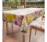 PETTI Artigiani Italiani - Nappe Anti-Taches rectangulaire pour Cuisine, Motif Floral 30 x 12 Places (140 x 240 cm) 100% fabriquée en Italie