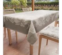 PETTI Artigiani Italiani - Nappe Anti-Taches Rectangulaire (140 x 360 cm) Couvre-Table de Cuisine, Motif Pivoines, X18 Places, 100% fabriquée en Italie