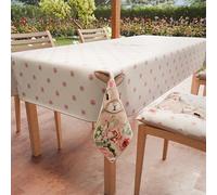 PETTI Artigiani Italiani - Nappe de Paques, Nappes Rectangulaire Anti Taches pour Pâques, Nappe de Table Rectangulaire 12 Places, 240x140 cm, Pink Rabbit, 100% Made in Italy
