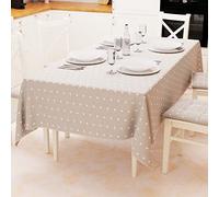 PETTI Artigiani Italiani - Nappe de Table, Nappe de Cuisine, en Coton, Motif cœurs Gris X18 Places (140 x 360 cm) 100% Made in Italy