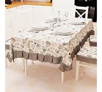 PETTI Artigiani Italiani - Nappe de Table, Nappe de Table, Couvre-Table, Nappe plastifiée avec Envers en Coton, Motif cœurs Gris, x6 Places (140 x 180 cm), 100% fabriqué en Italie.