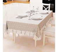 PETTI Artigiani Italiani - Nappe de Table, Nappe de Table, Nappe de Table, Nappe stratifiée avec Motif hérisson en Coton Motif cœurs Gris x12 Places (140 x 240 cm) 100% fabriquée en Italie