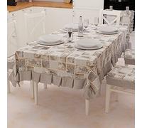 PETTI Artigiani Italiani - Nappe de Table, Nappe de Table, Nappe en Plastique Motif hérisson, Noir, Lidia X6 Places (140 x 180 cm) 100% fabriquée en Italie